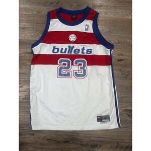 VTG Michael Jordan NIKE Washington Bullets NBA basketball Stitched 23 Jersey Y2K